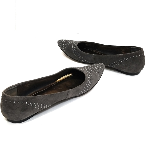 ELLEN TRACY Maddy Suede Studded Flats Size 8.5 - Picture 5 of 11